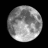 Waxing Gibbous, Moon age: 12 days, 16 hours, 53 minutes, 98%