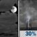 Thursday Night: Mostly Cloudy then Chance Showers And Thunderstorms