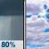 Columbus Day: Rain Showers then Mostly Cloudy